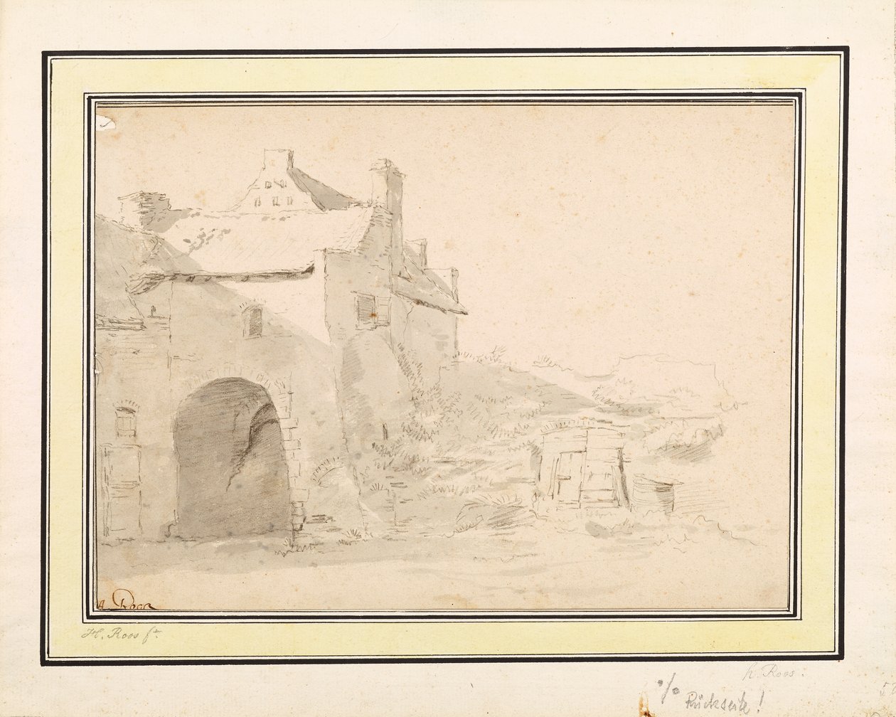 Arkitektstudie af Johann Heinrich Roos