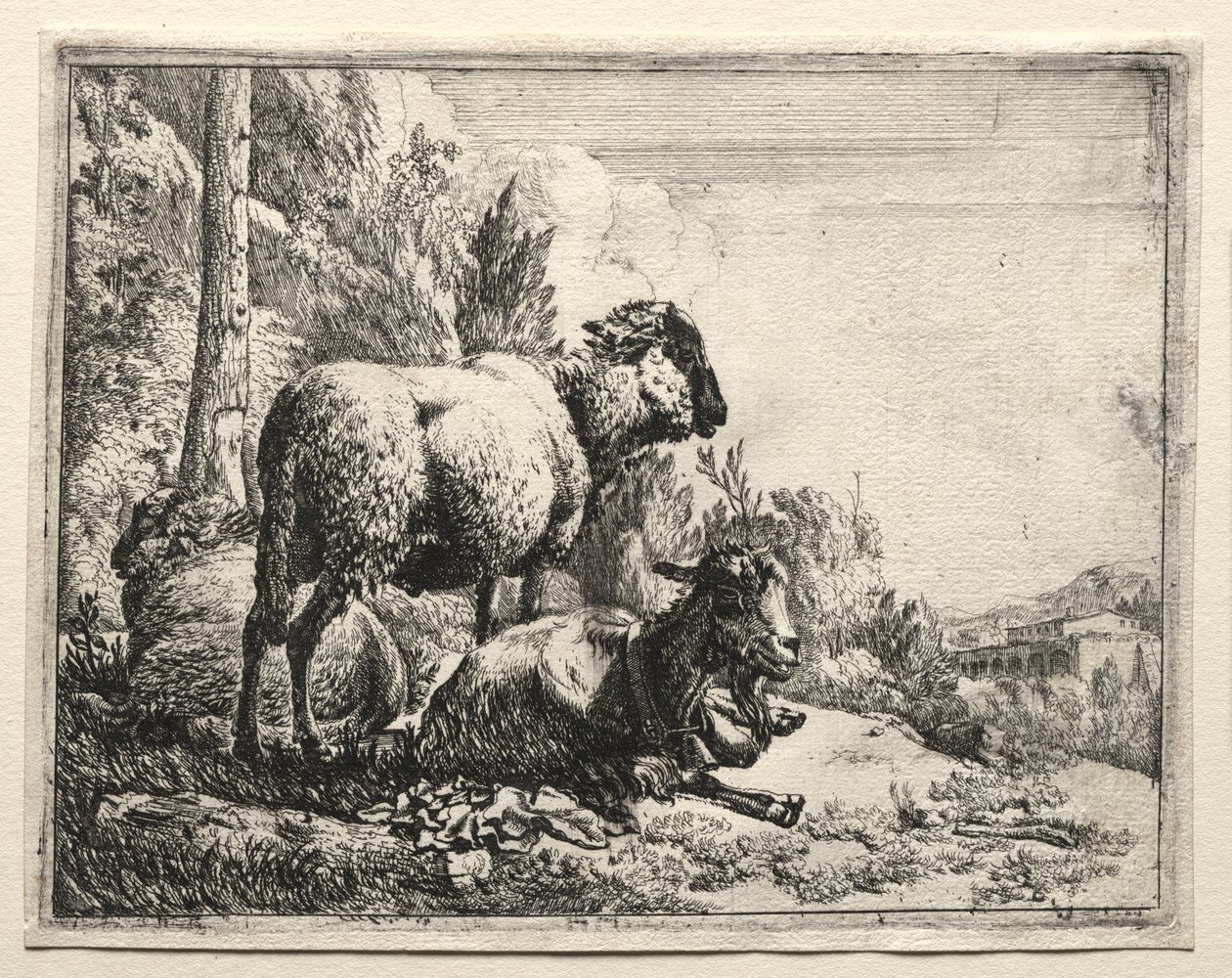 Ged med klokke, 1665. af Johann Heinrich Roos