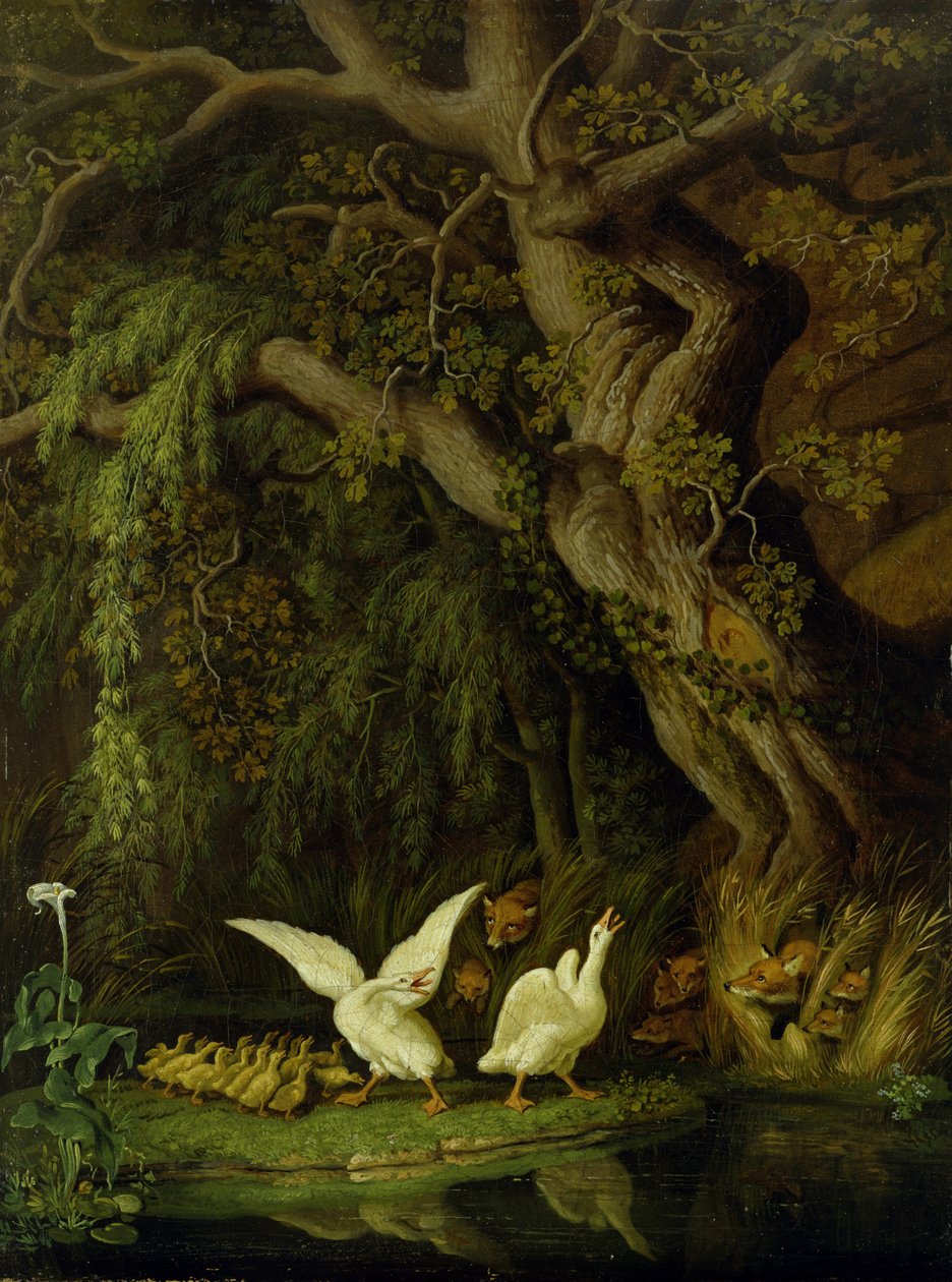 Ræve og gæs af Johann Heinrich Wilhelm Tischbein