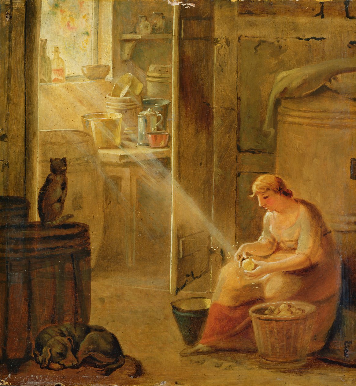 Interiør (Kartoflen) af Johann Heinrich Wilhelm Tischbein