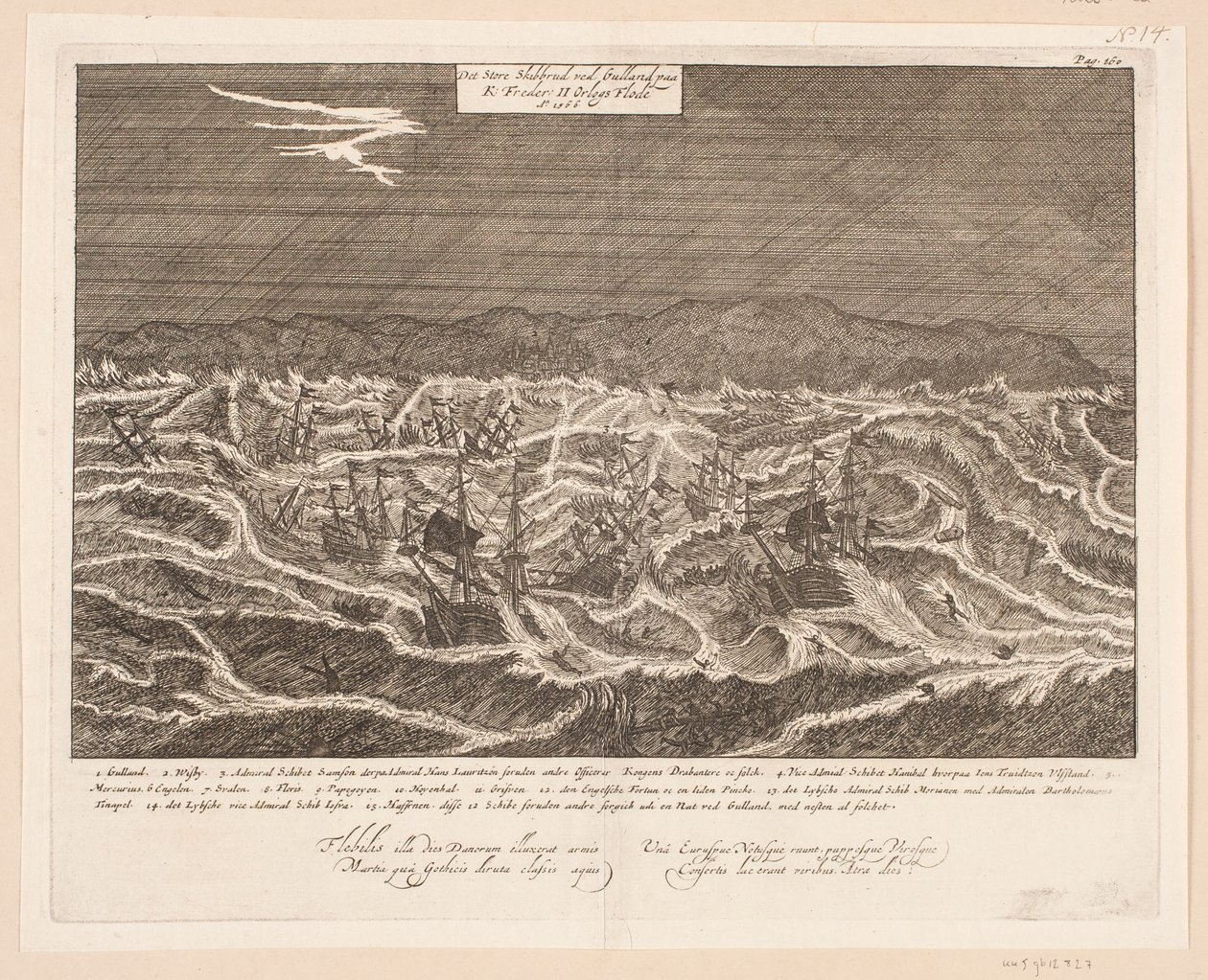 Skibbruddet ved Gulland, 1566 af Johann Husman