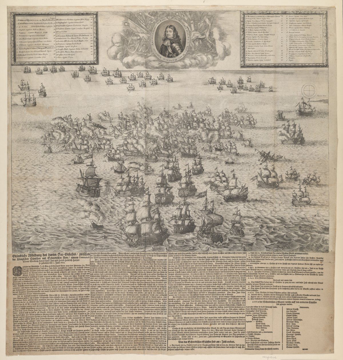 Slaget ved Køgebugt i juli 1677 af Johann Husman