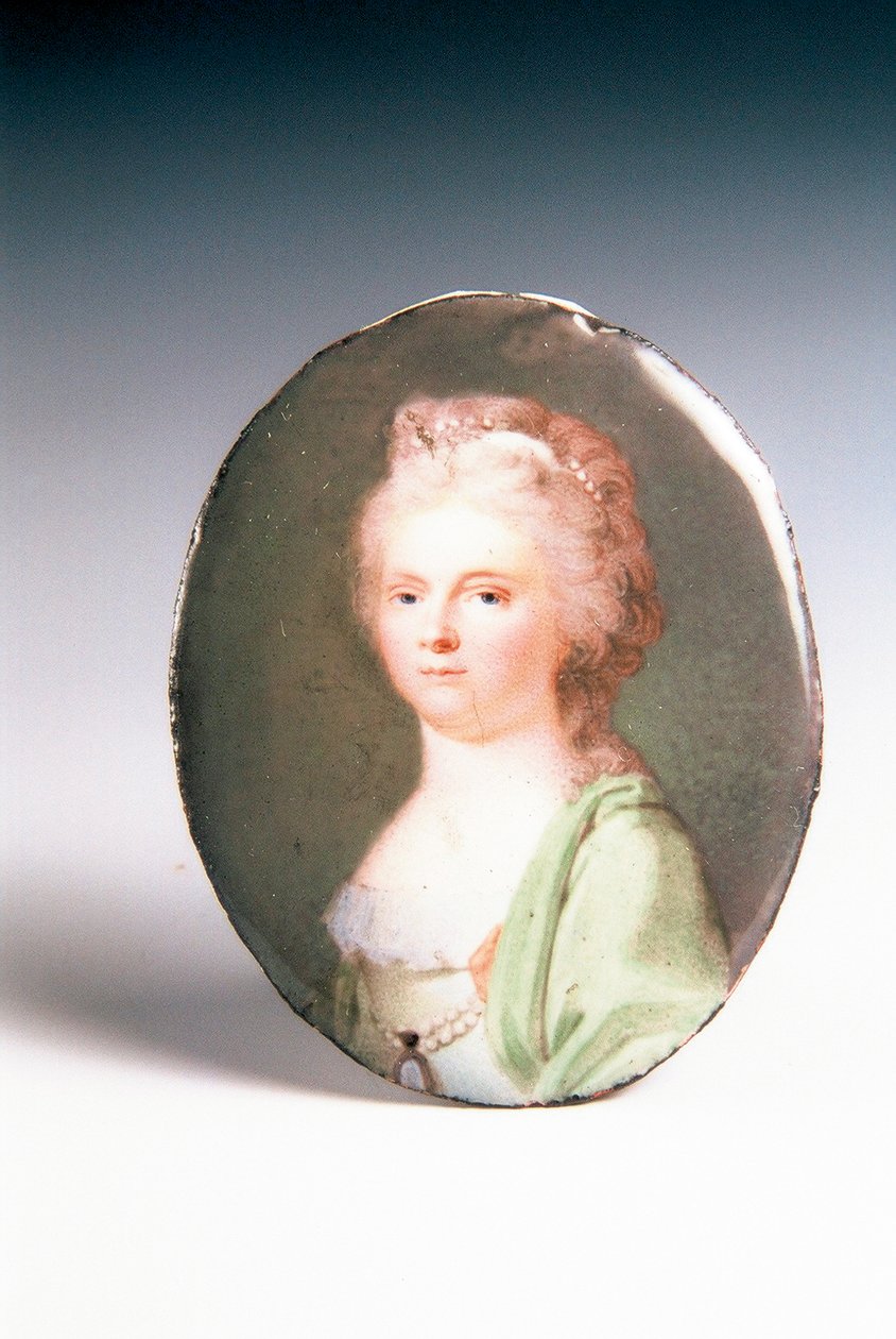 portræt af en dame af Johann Ignaz Krafft