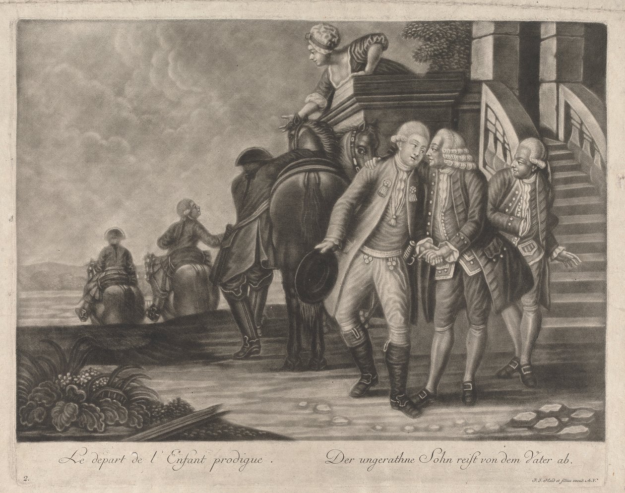 Den fortabte søns afgang af Johann Jacobus Haid