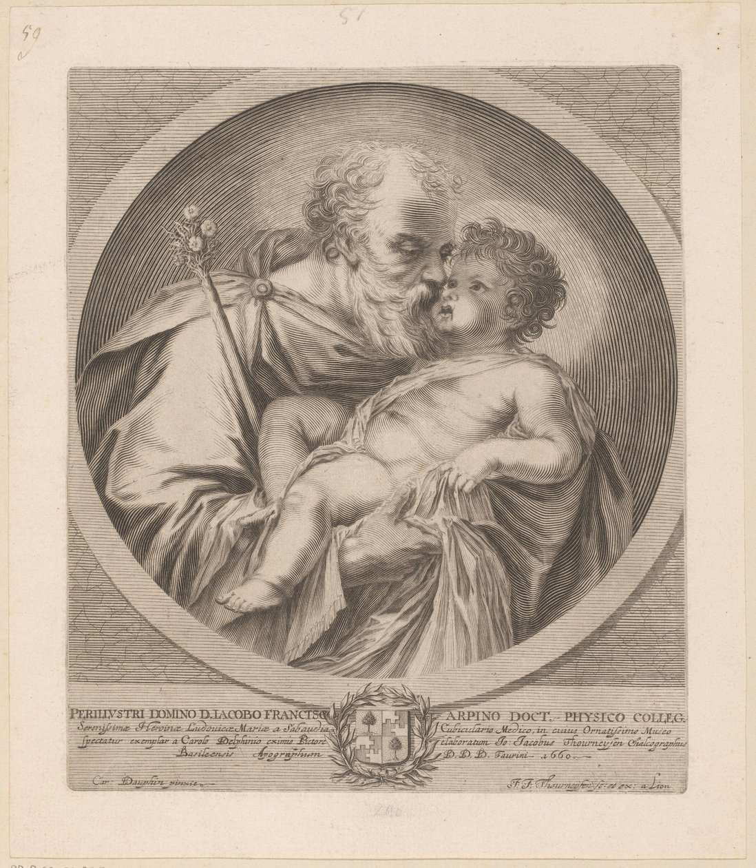 Sankt Josef med Kristusbarnet af Johann Jakob Thurneysen (I)