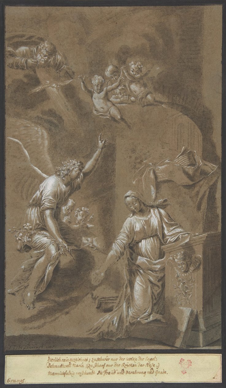 Bebudelsen, slutningen af det 17. århundrede. af Johann Jakob von Sandrart