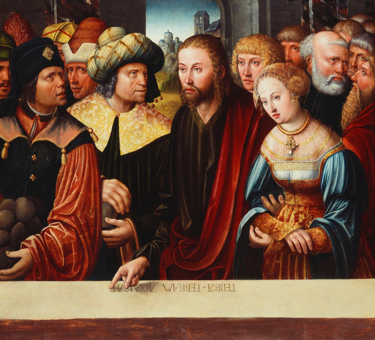 Kristus og den myndige kvinde, ca. 1525 af Johann Kemmer