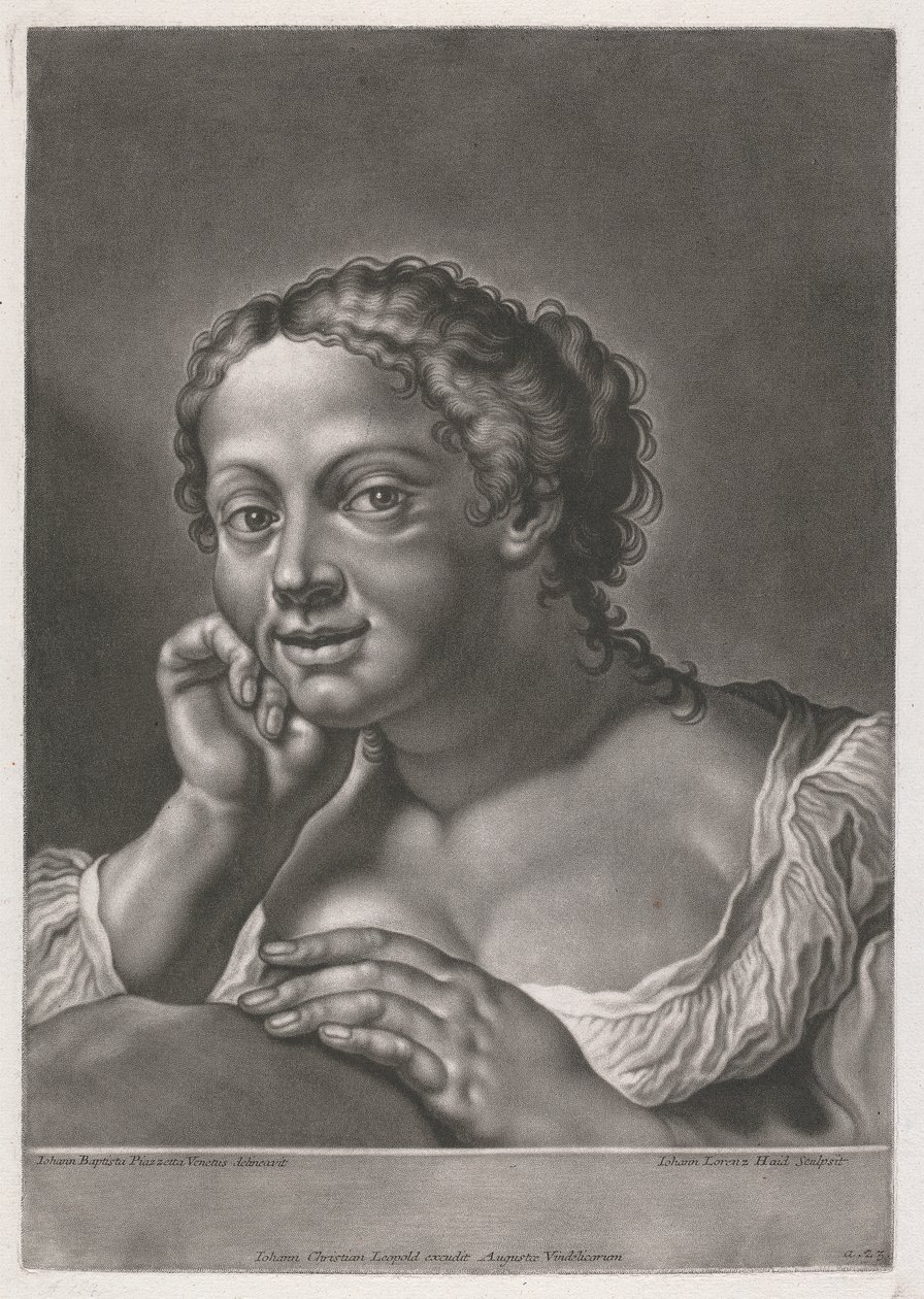 Portræt af en kvinde af Johann Lorenz Haid