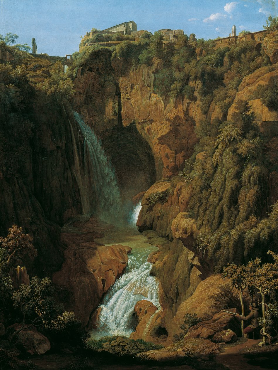 Neptungrotten (vandfald nær Tivoli) af Johann Martin von Rohden