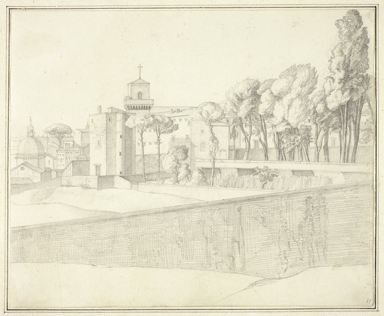 San Pietro i Vincoli, Rom af Johann Martin von Rohden