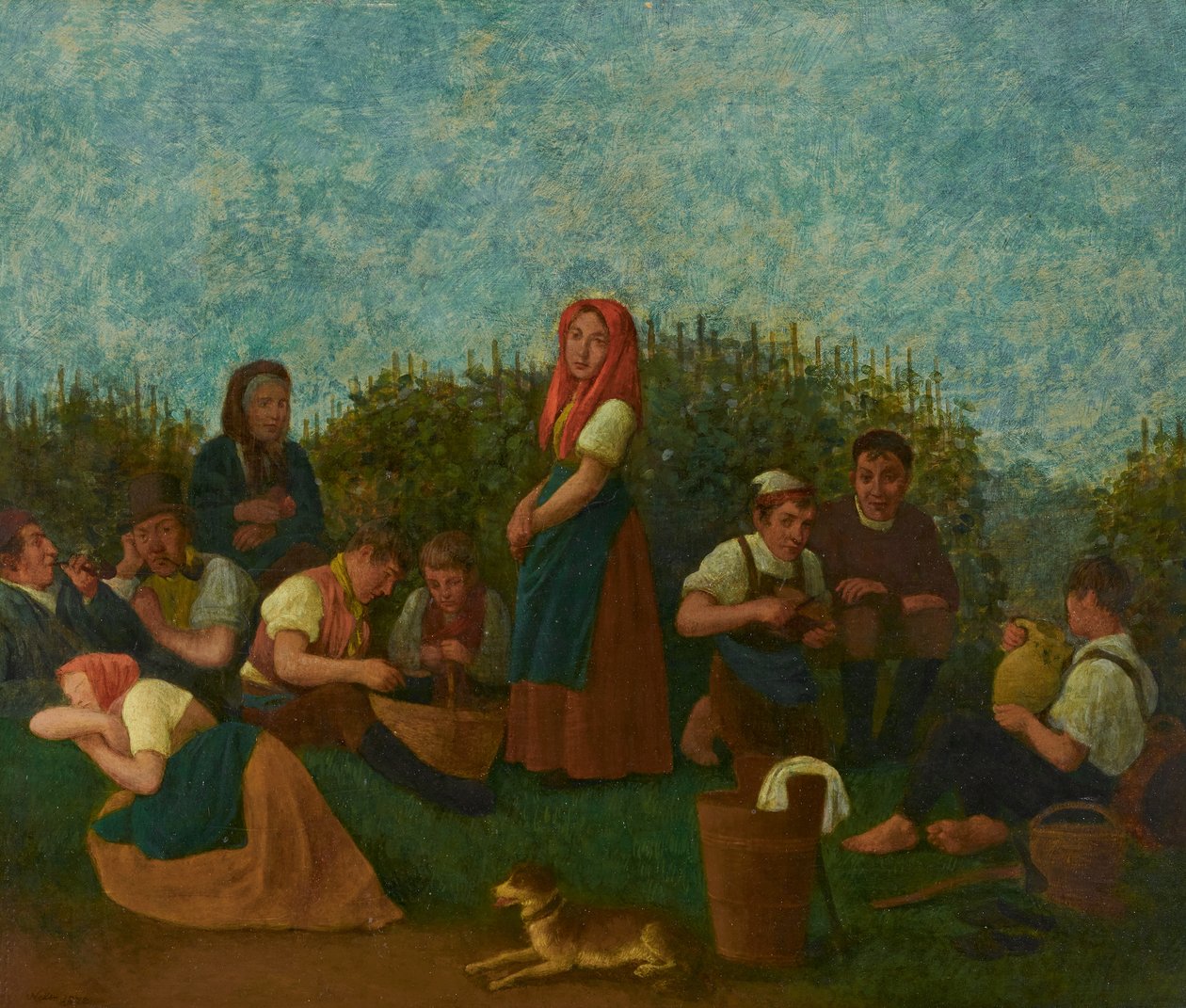 Hvil i vingården (Schreiber-familien) af Johann Michael Neder