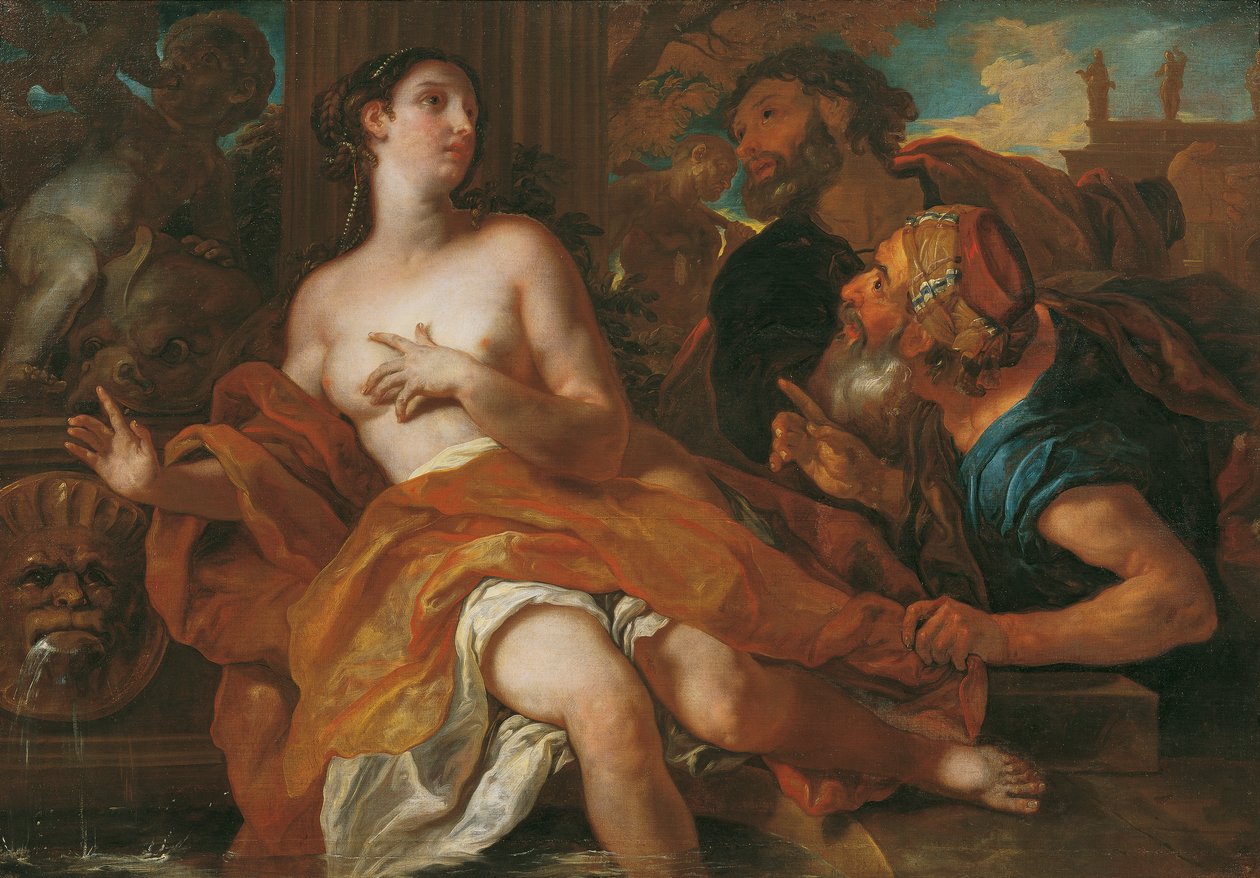 Susanna og de to gamle mennesker af Johann Michael Rottmayr
