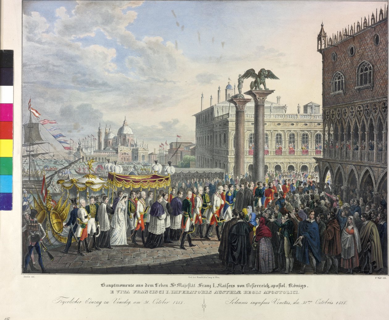 Indflytning i Venedig 1815 af Johann Nepomuk Hoechle