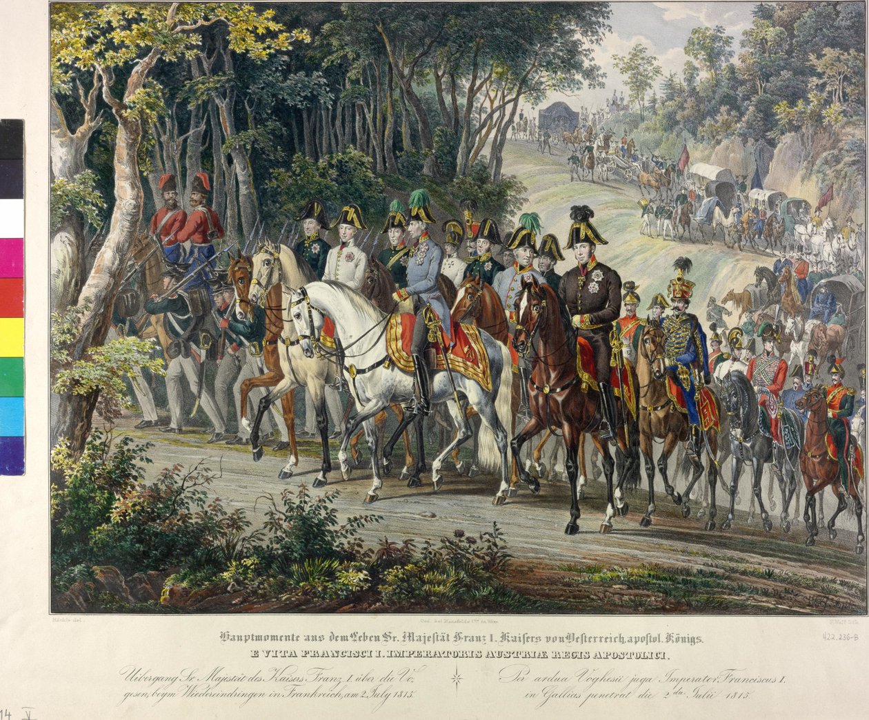 Ridt over Vogeserne i 1815 af Johann Nepomuk Hoechle