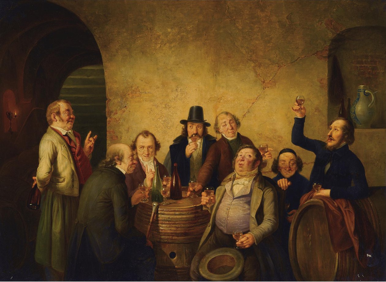 Vinsmagning af Johann Peter Hasenclever