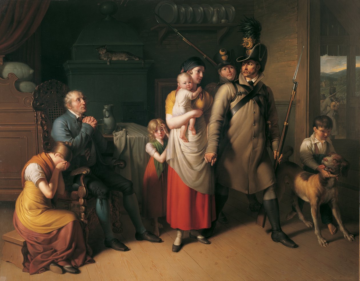 Landwehr-mandens farvel af Johann Peter Krafft