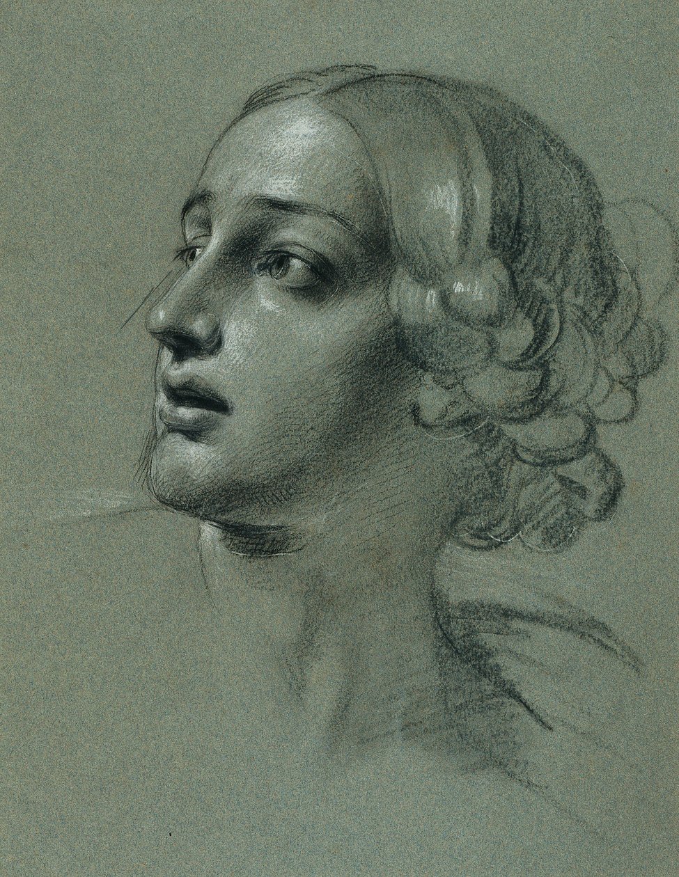 Hovedstudie for "Arindal og Daura" af Johann Peter Krafft