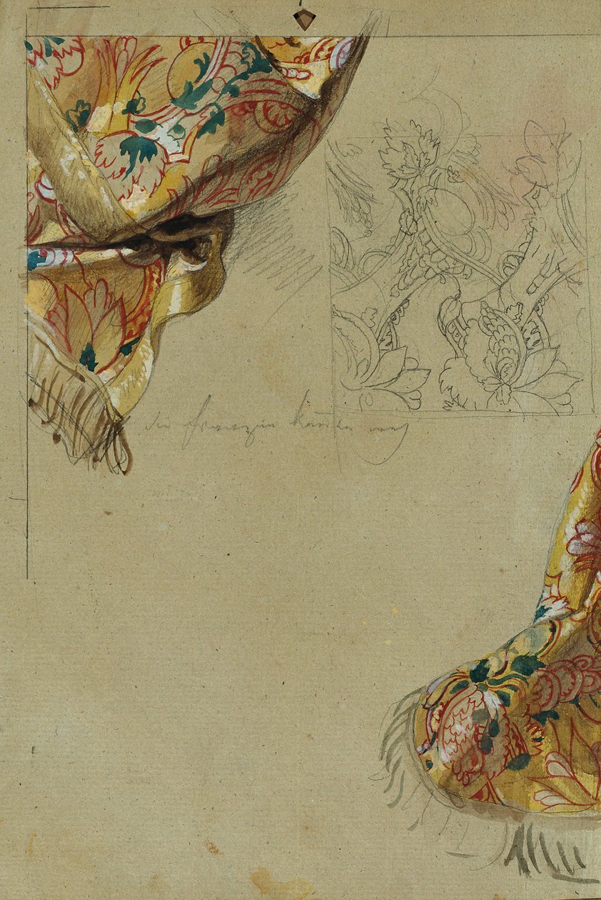 Studie af et Draperi af Johann Peter Krafft