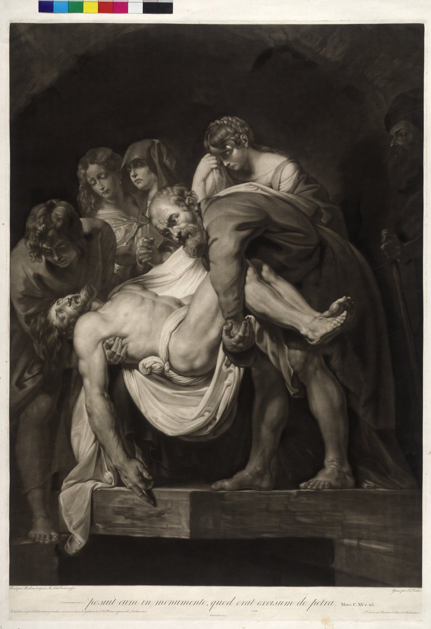 Christi Begravelse af Johann Peter Pichler
