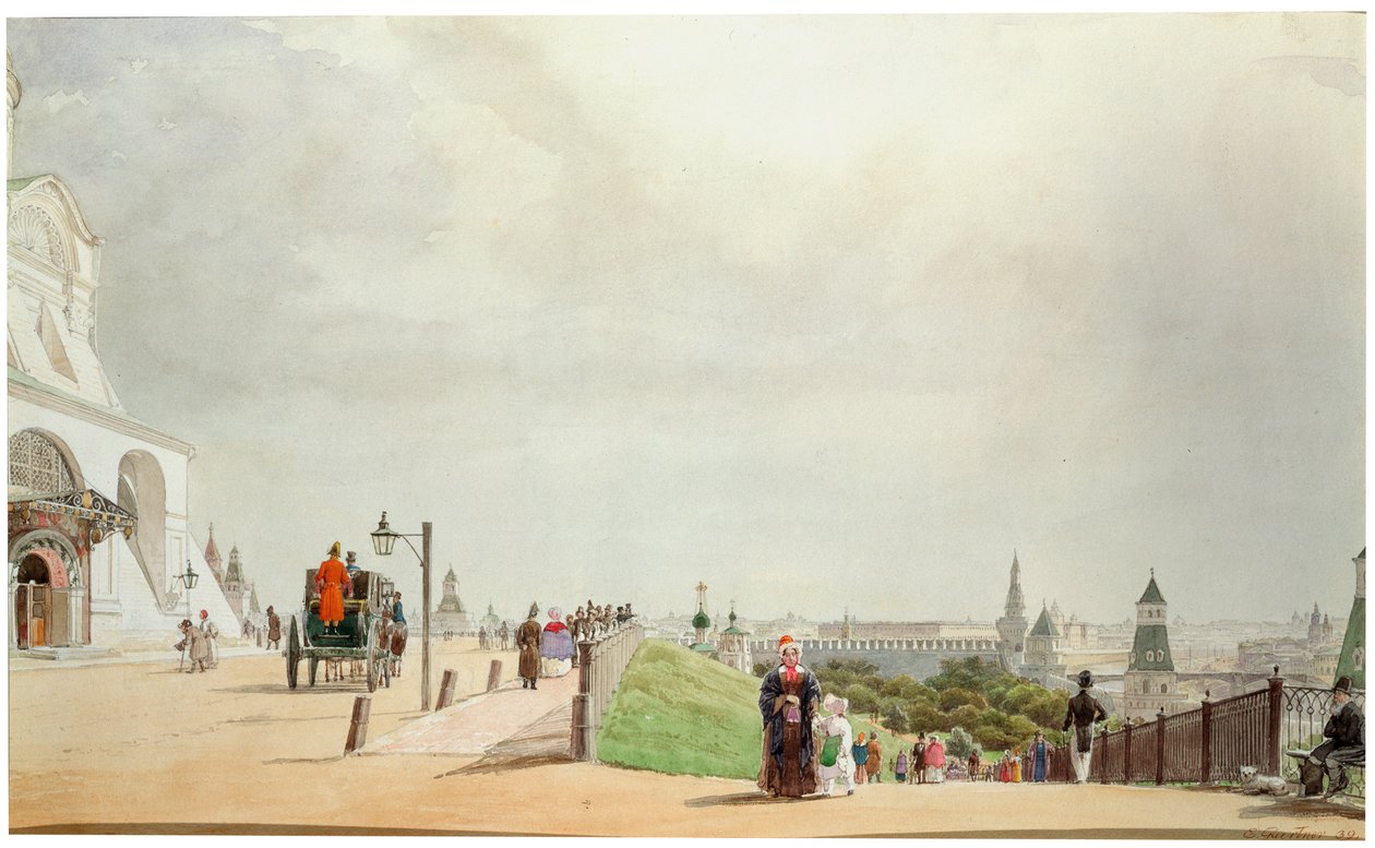 I Kreml i Moskva, 1839. af Johann Philipp Eduard Gartner