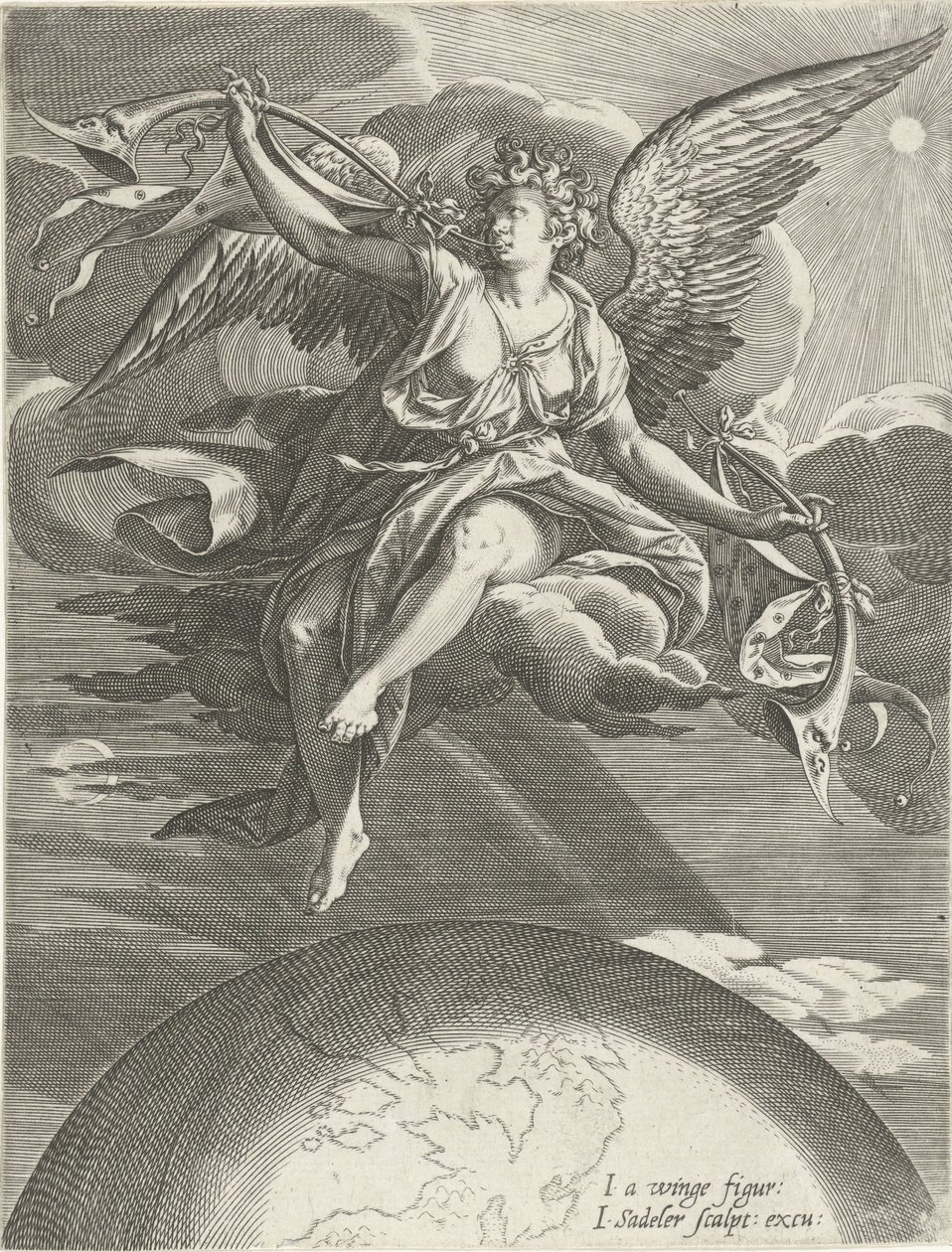 Allegory of Fame af Johann Sadeler (I)