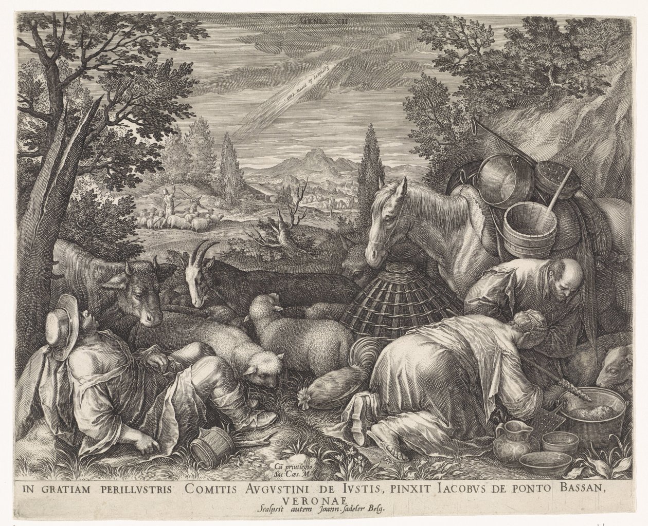 Abrahams kaldelse af Johann Sadeler (I)