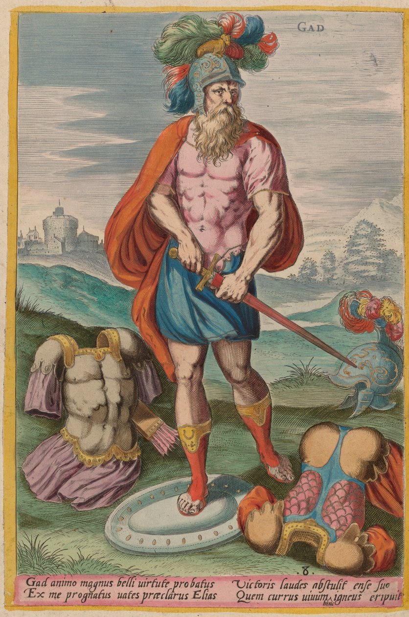 Gad, c. 1585. af Johann Sadeler I