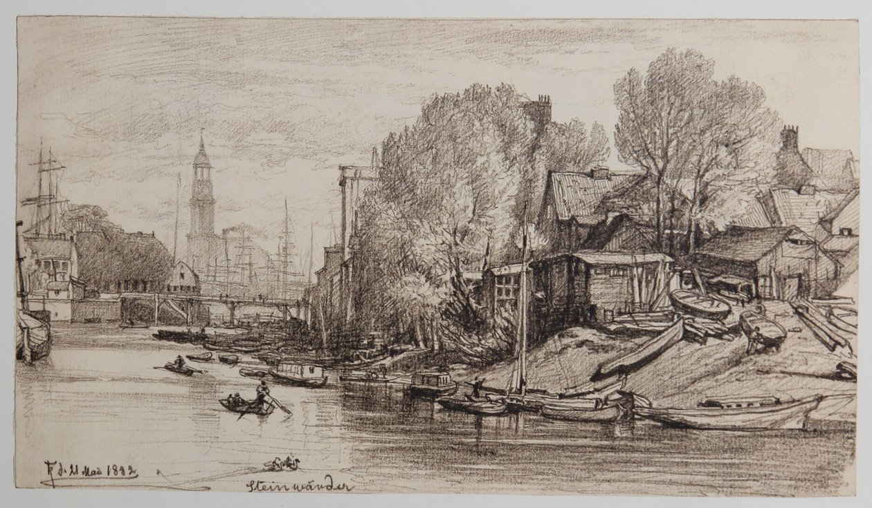 På Steinwerder 21-05-1882 af Johann Theobald Riefesell