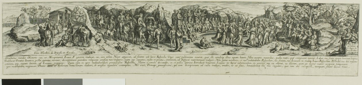 Eleazar og Rebecca af Johann Theodor de Bry
