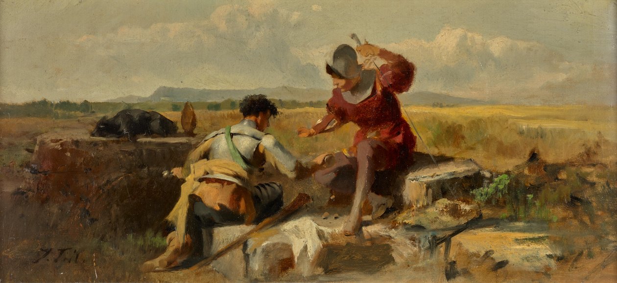 To riddere spiller terninger af Johann Till der Jüngere