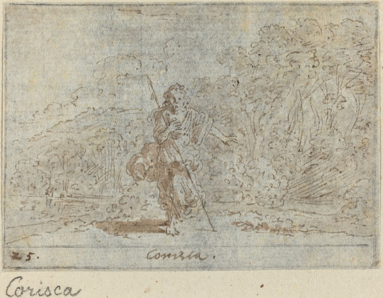 Corisca, 1640. af Johann Wilhelm Baur