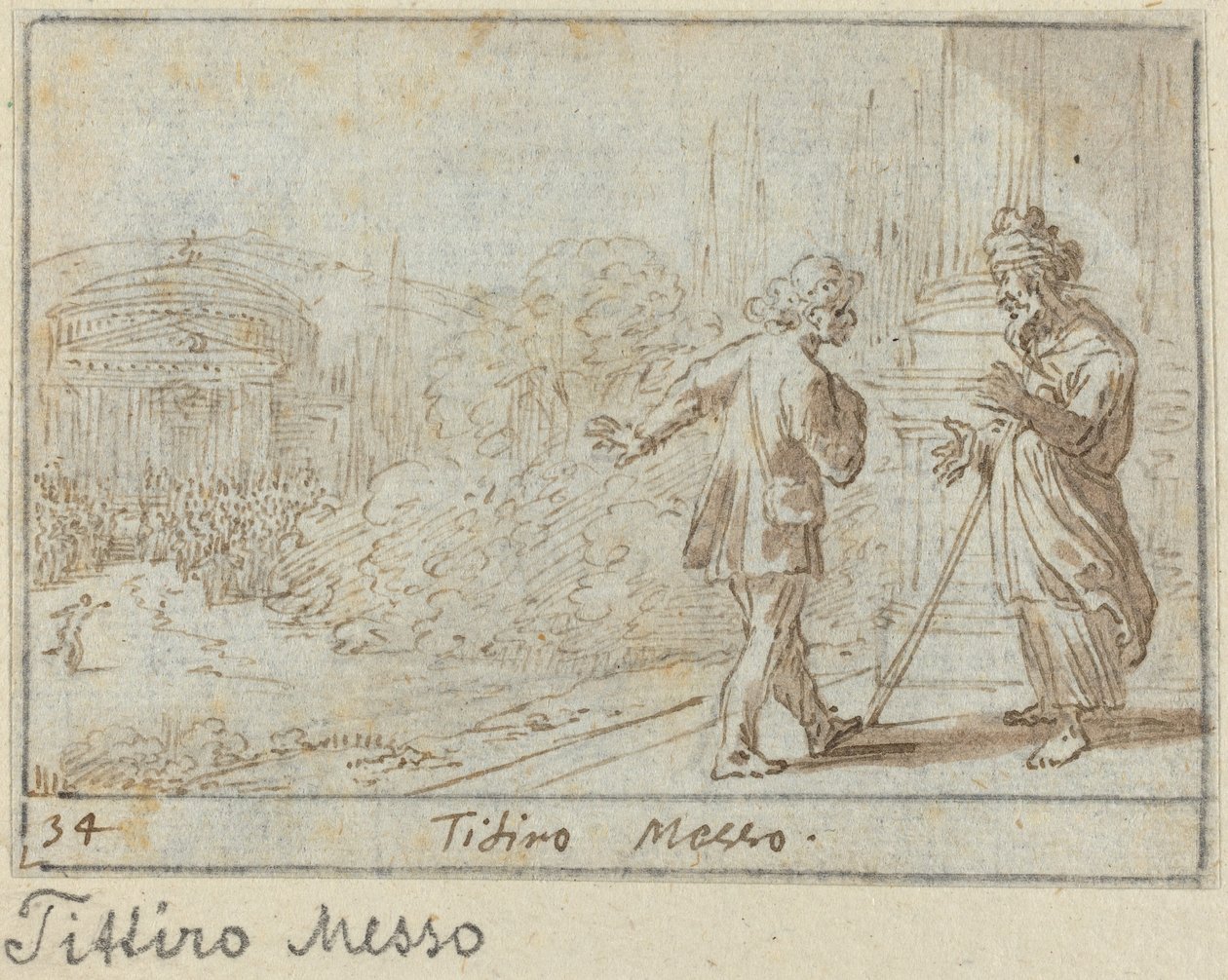 Titiro og Messo af Johann Wilhelm Baur