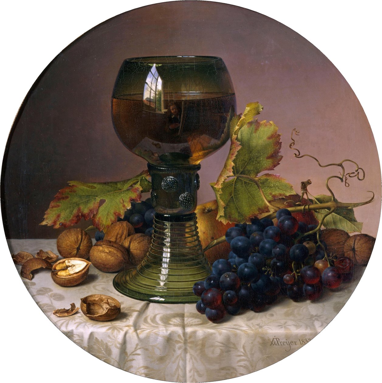 Frugt stilleben af Johann Wilhelm Preyer