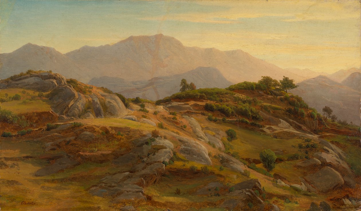 Landskab ved Civitella af Johann Wilhelm Schirmer