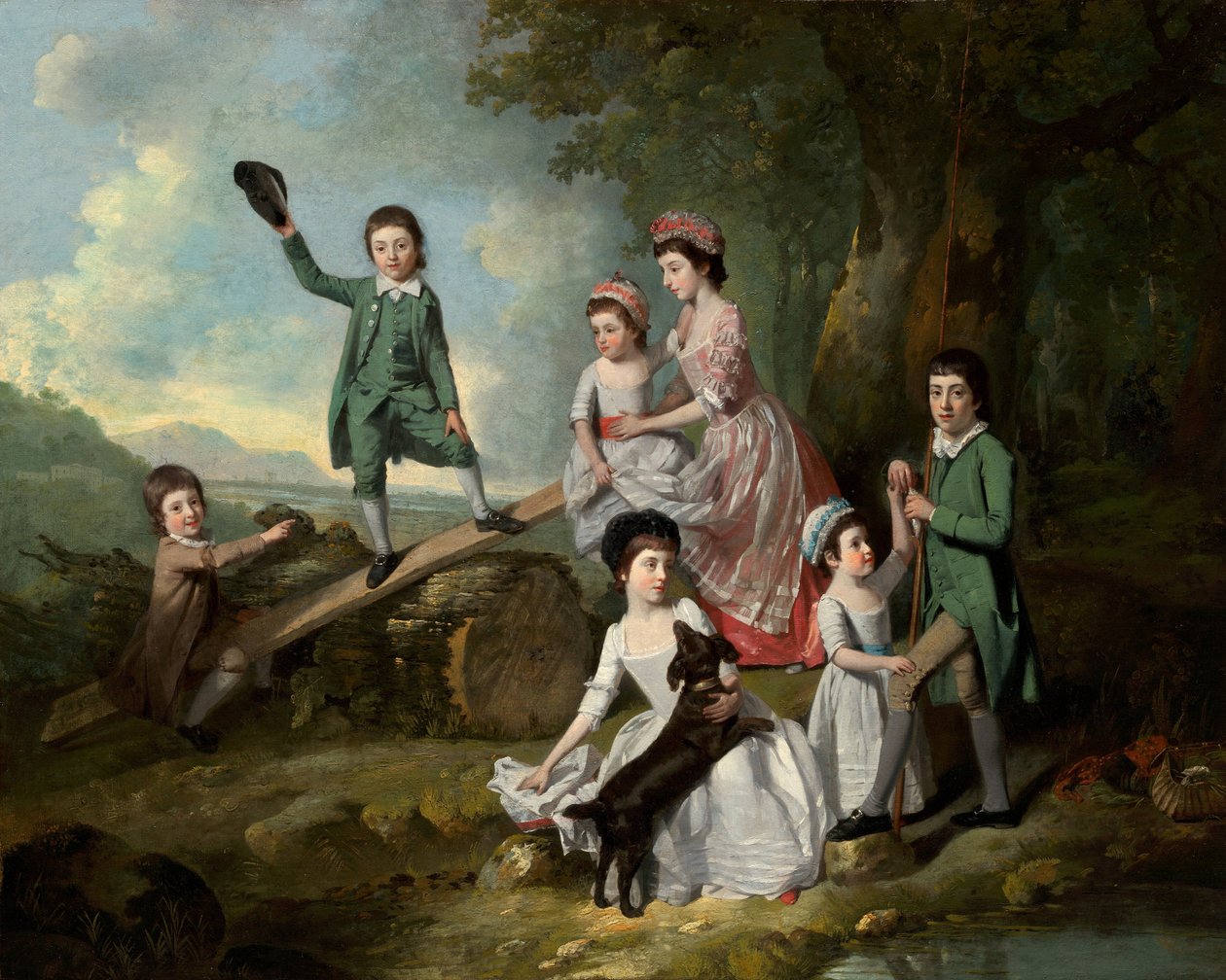 Lavie-børnene af Johann Zoffany