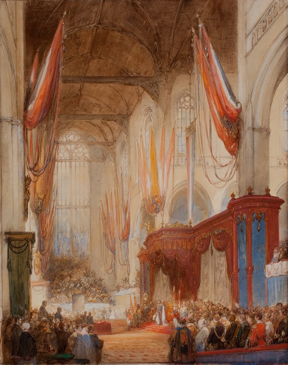 Indvielse af kong William III af Johannes Bosboom