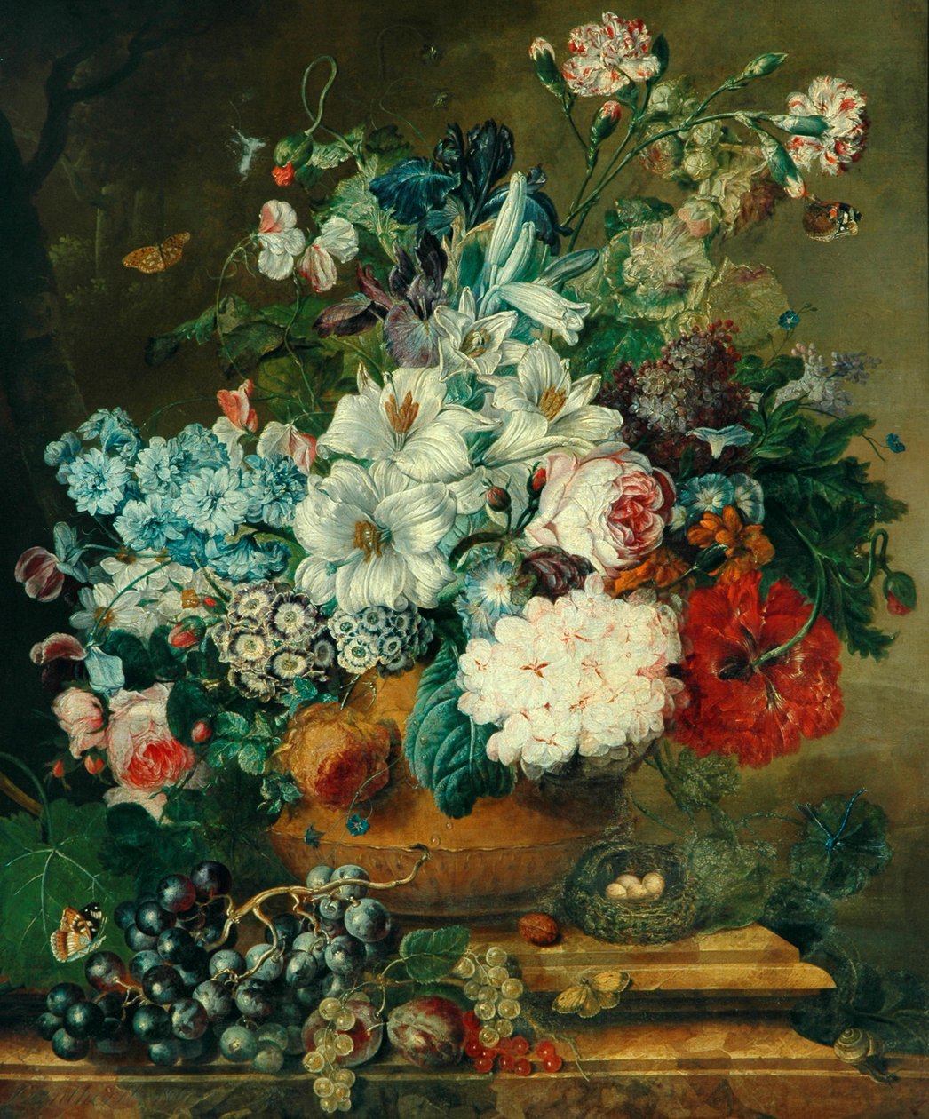 Blomsterstykke, 1806 af Johannes Lindhorst