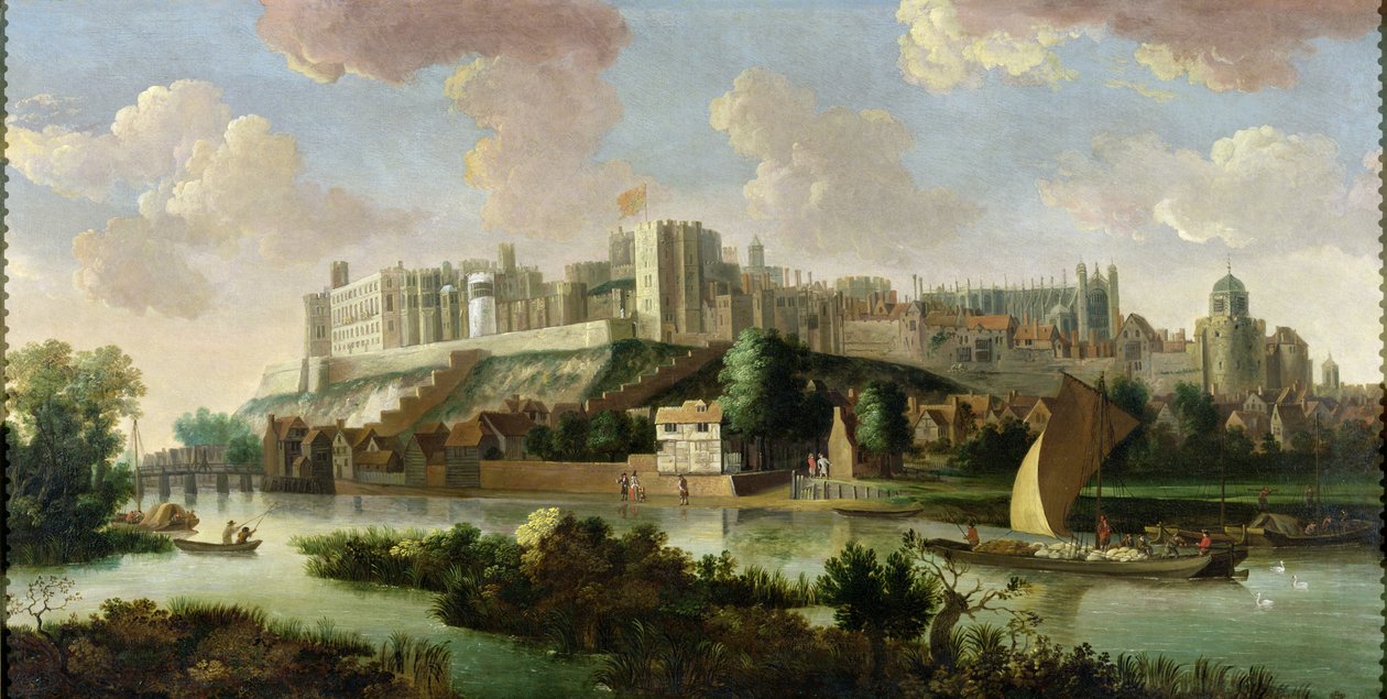 Windsor Castle set fra Themsen, ca. 1700 af Johannes Vorsterman