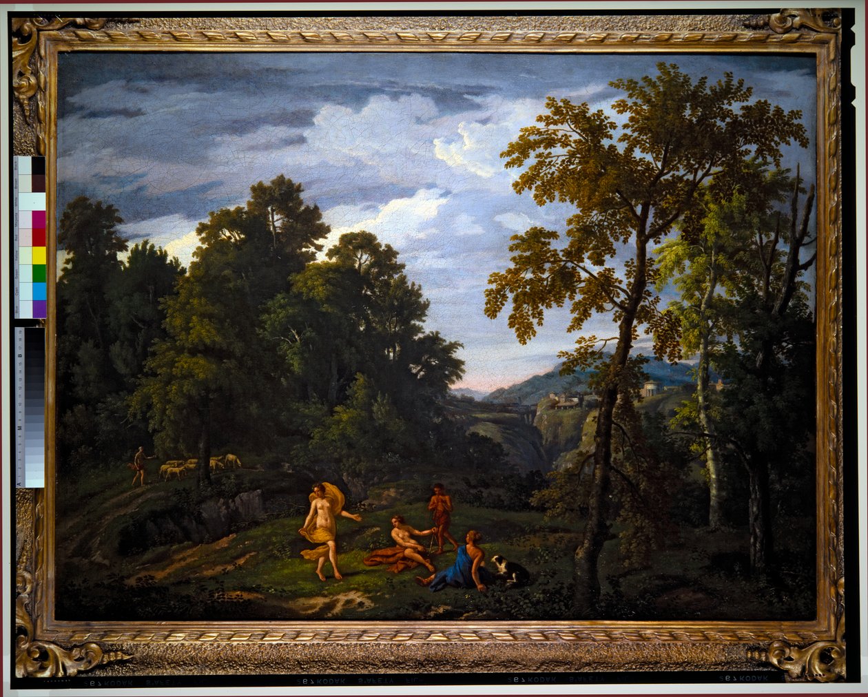 Landskab med klassiske figurer (maleri) af Johannes (1646 c.1726) Glauber