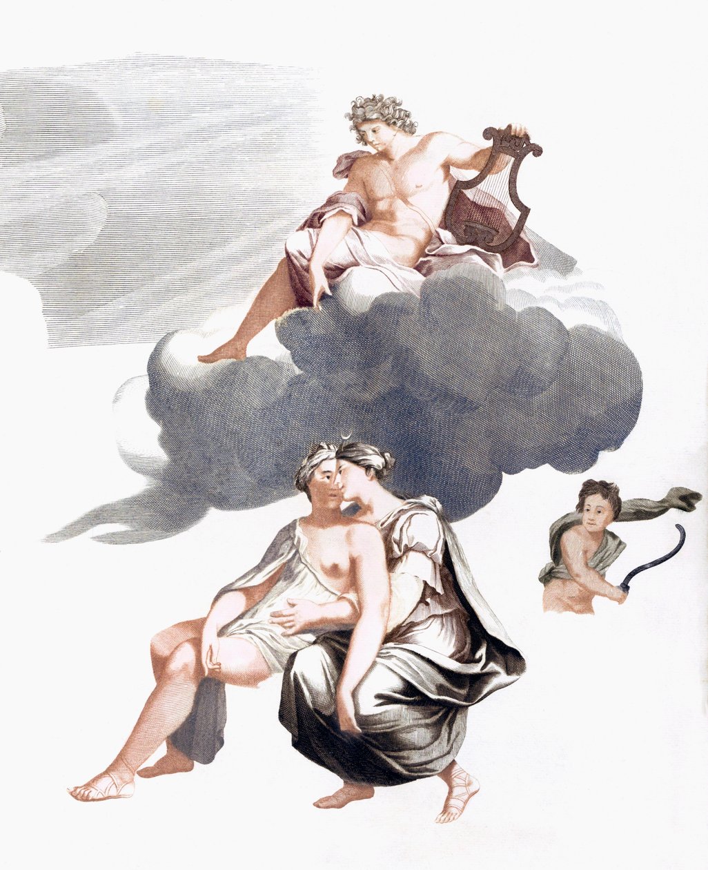 Jupiter og Callisto (tryk) af Johannes (after) Teyler