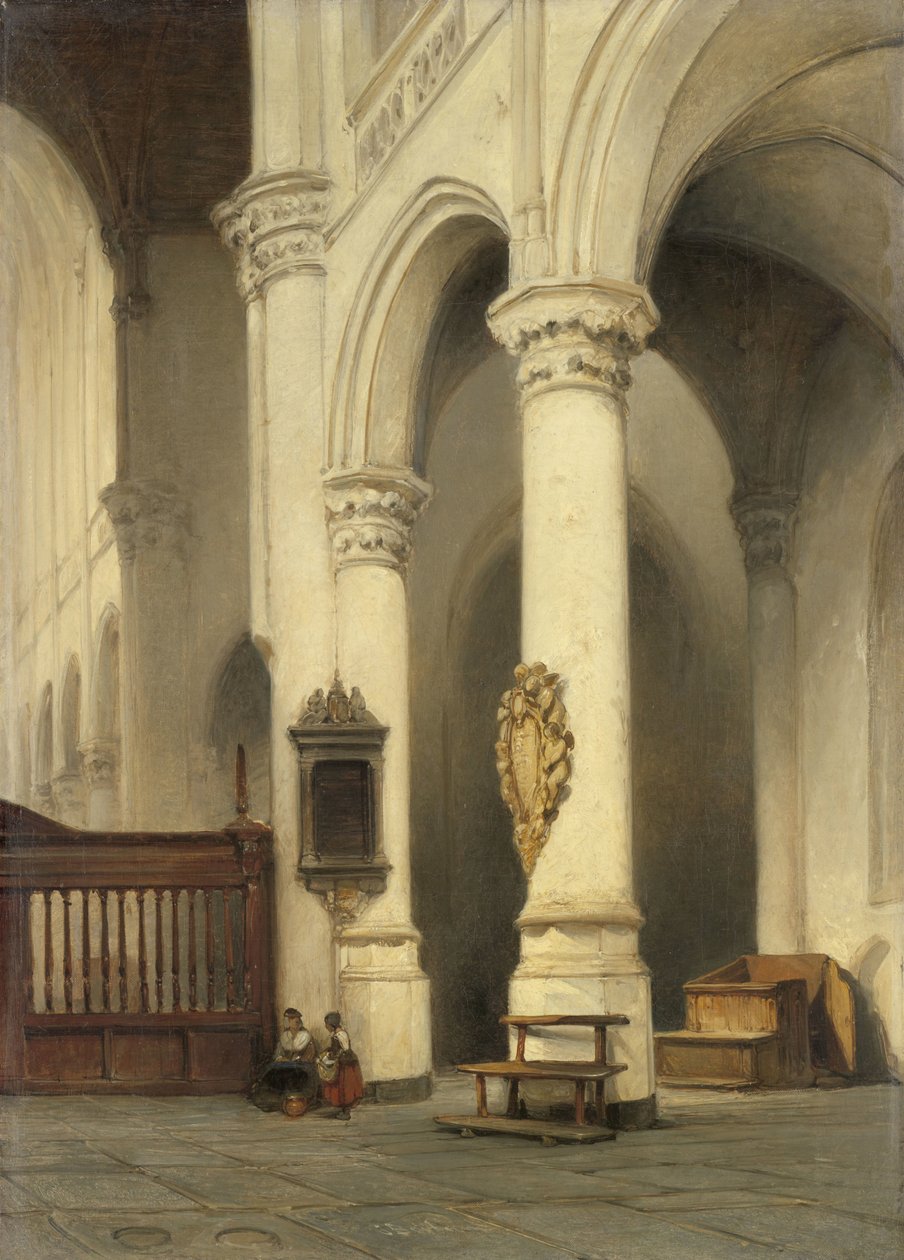 Kirkens interiør af Johannes Bosboom