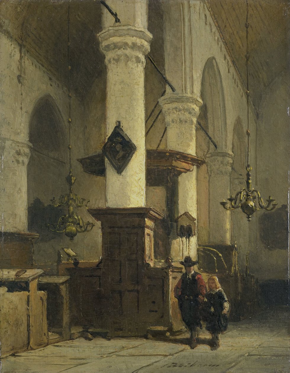 Kirkens interiør af Johannes Bosboom