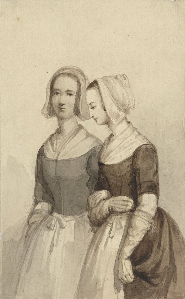 To forældreløse piger (?) af Johannes Christiaan d