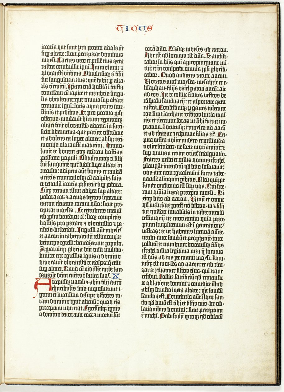 Gutenbergs bibelblad af Johannes Gutenberg