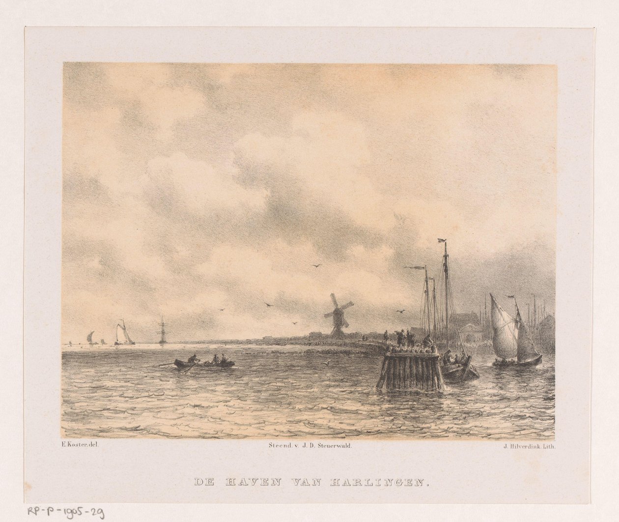 Havn i Harlingen af Johannes Hilverdink
