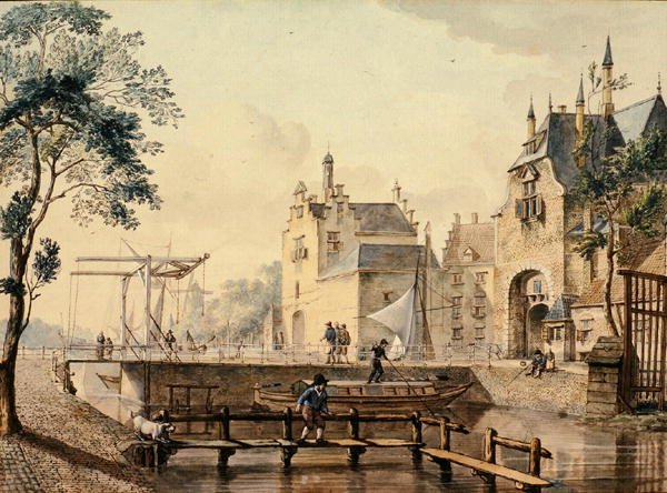 Rotterdamsche og Ketel Poort, Delft af Johannes Huibert Prins