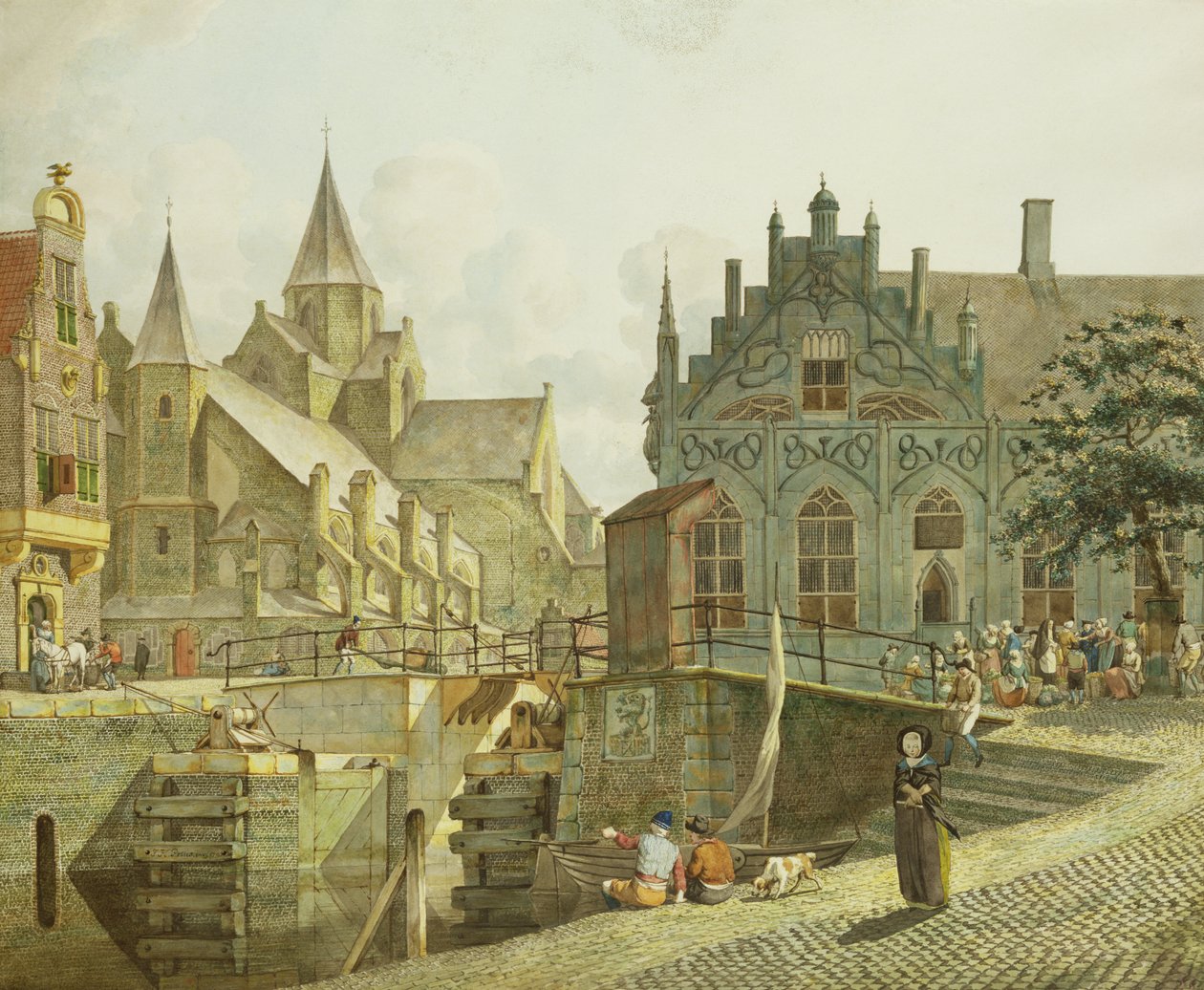 Kanalslusen, 1797 af Johannes Huibert Prins