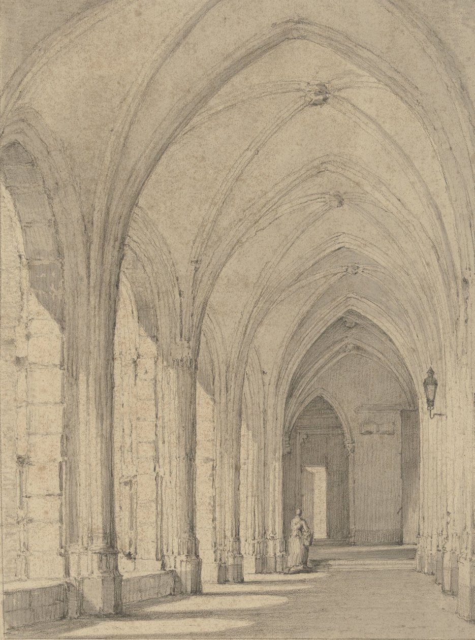 Kloster ved Domkirken i Utrecht af Johannes Jelgerhuis