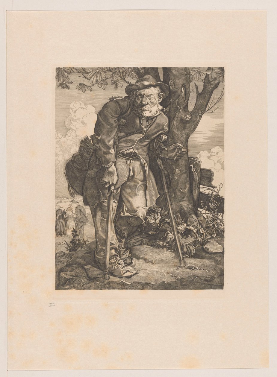 Tigger med krykker af Johannes Josephus Aarts