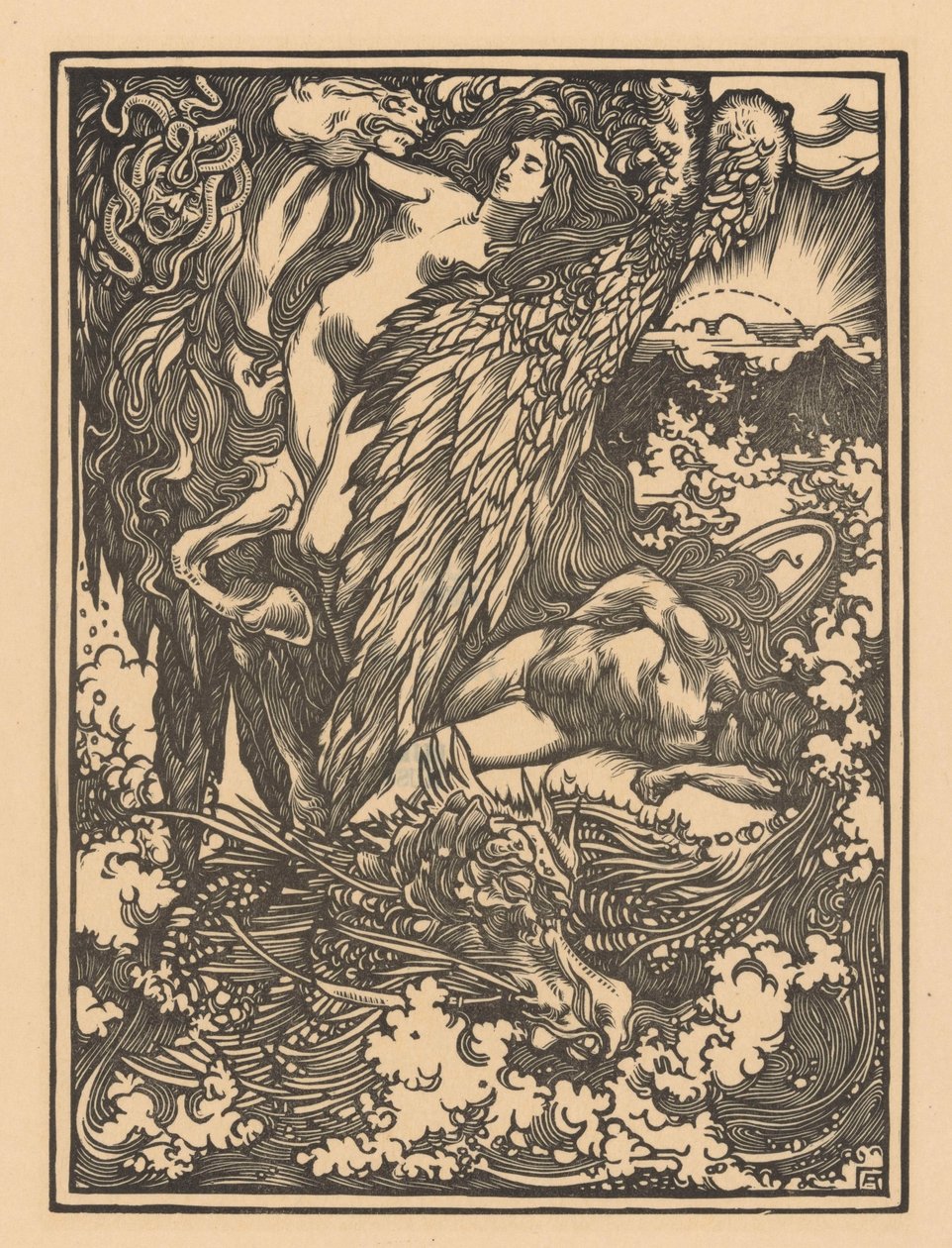 Perseus i Andromeda af Johannes Josephus Aarts